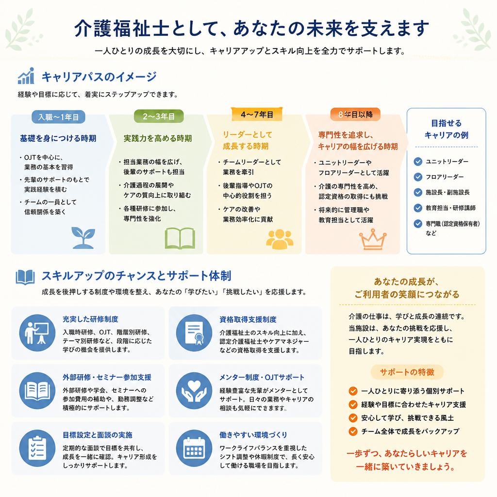 介護福祉士としてのキャリアパス